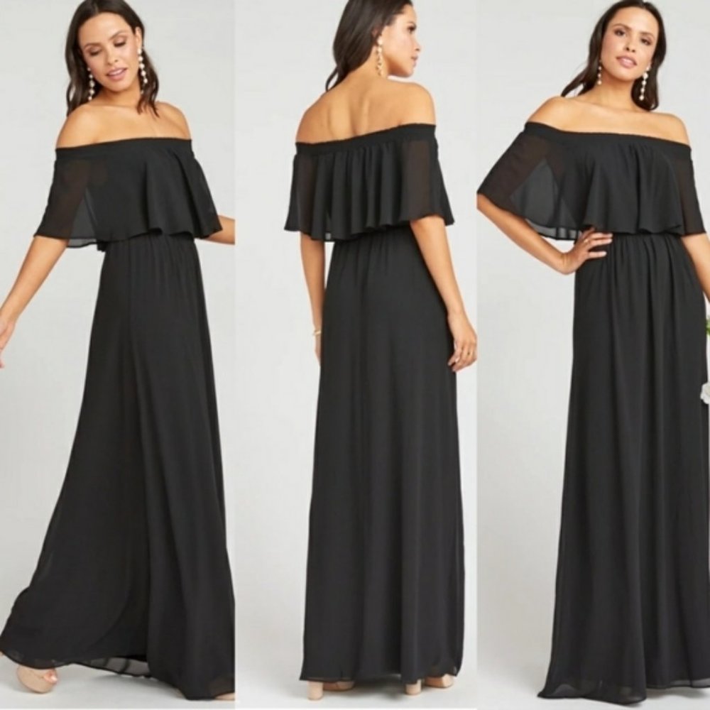 Show me your MUMU Hacienda Maxi Dress Black L